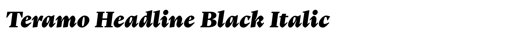 Teramo Headline Black Italic image